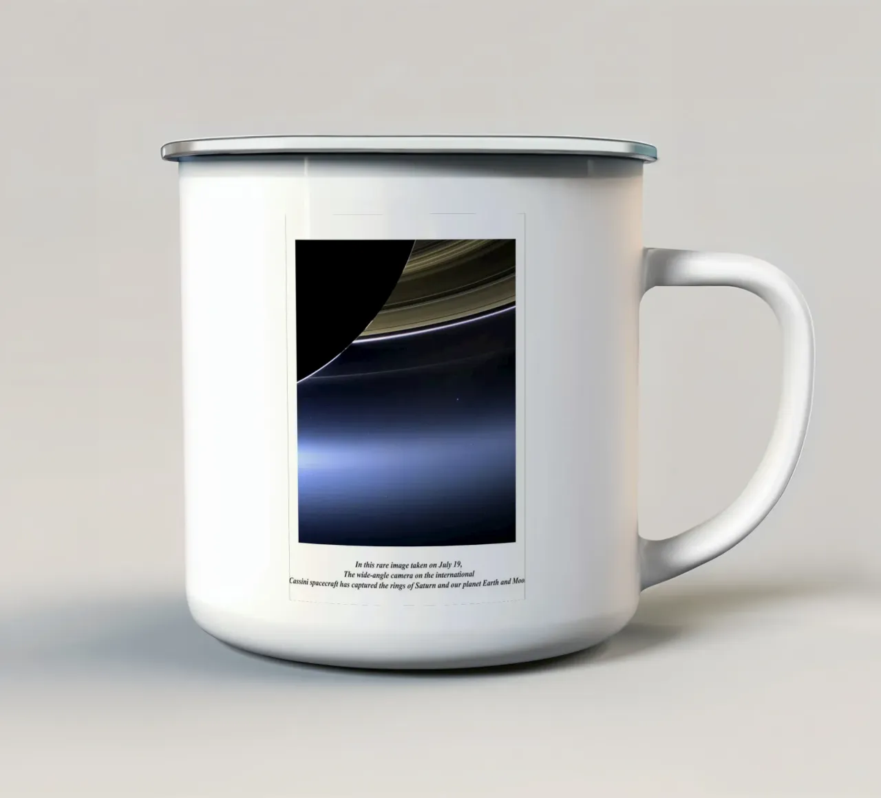 Punto blu pallido tazza in smalto da sidine shop