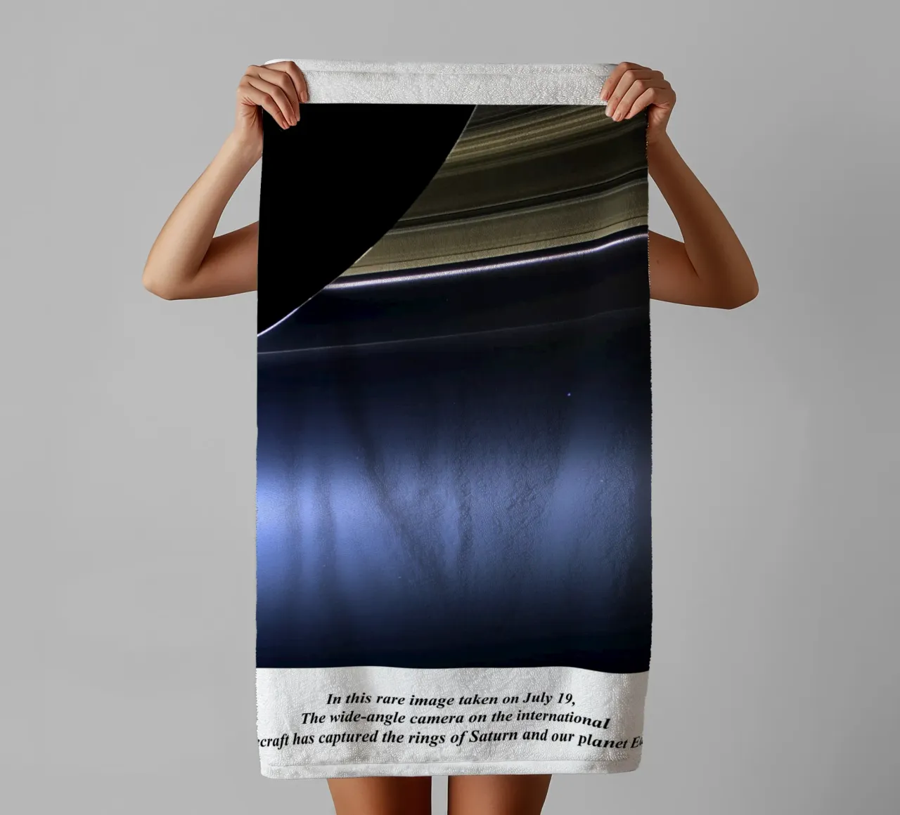 Pale Blue Dot towel by sidine shop