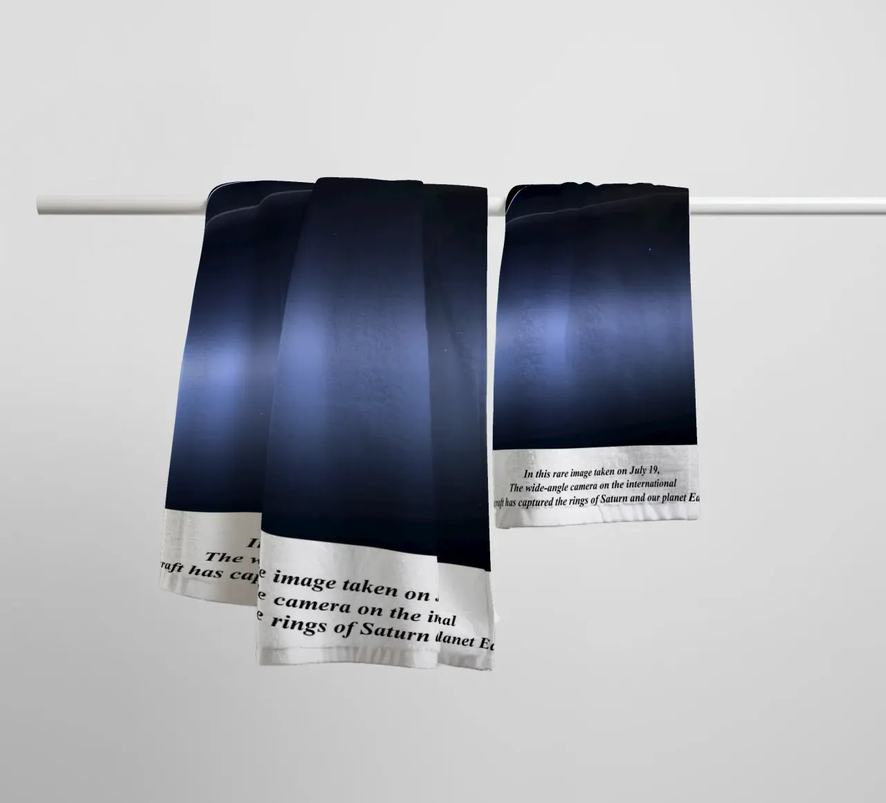 Pale Blue Dot towel by sidine shop