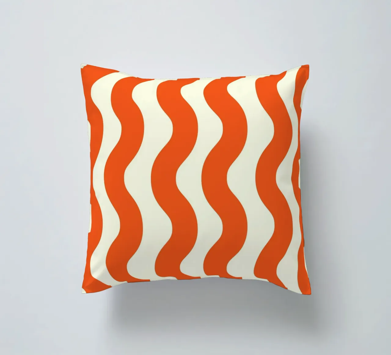 Orange Wave Pattern cuscino da LisaArtes