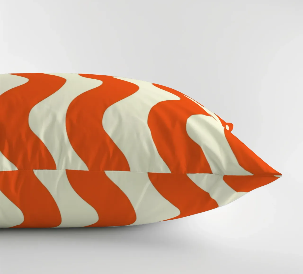 Orange Wave Pattern cuscino da LisaArtes