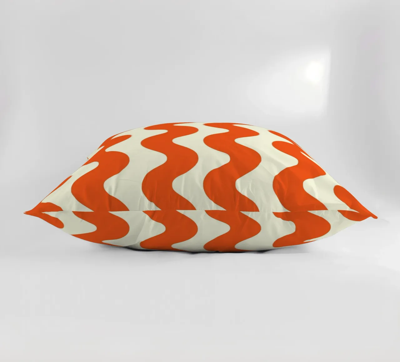 Orange Wave Pattern cuscino da LisaArtes