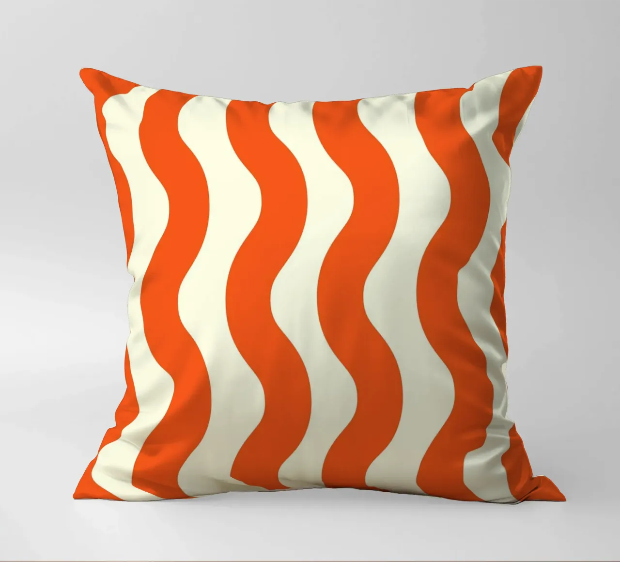 Orange Wave Pattern cuscino da LisaArtes