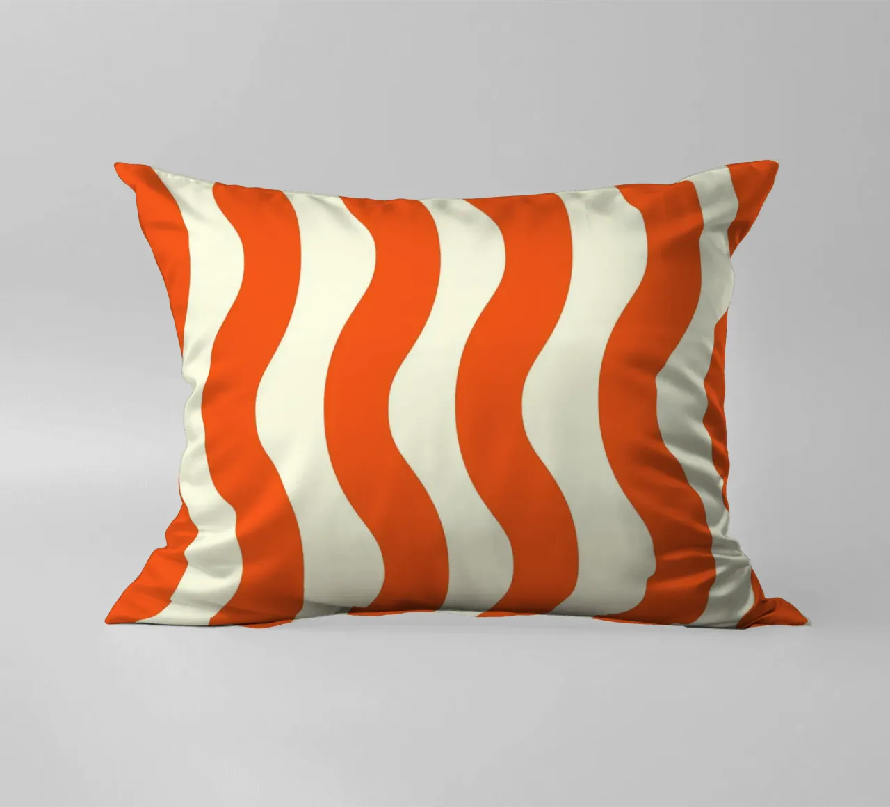 Orange Wave Pattern cuscino da LisaArtes