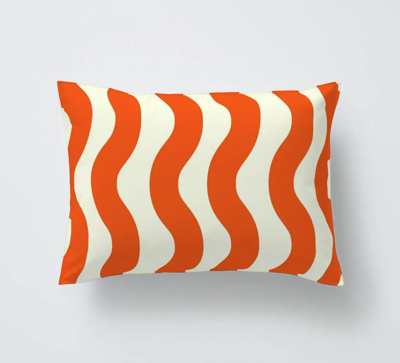 Orange Wave Pattern cuscino da LisaArtes