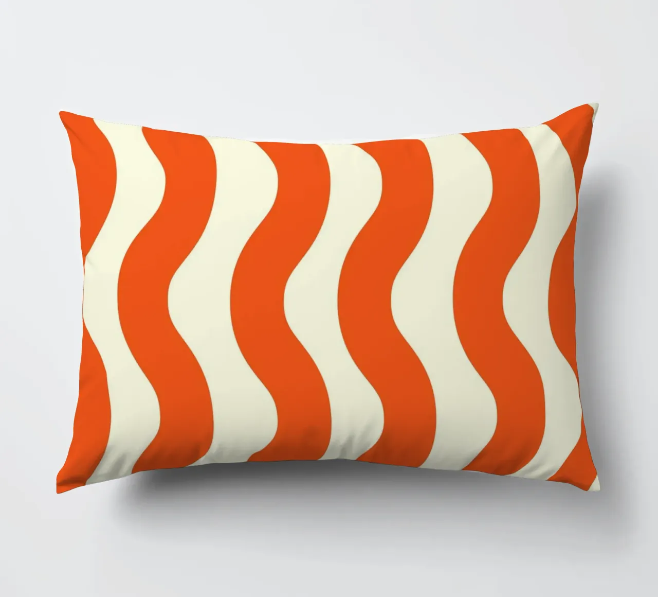 Orange Wave Pattern cuscino da LisaArtes