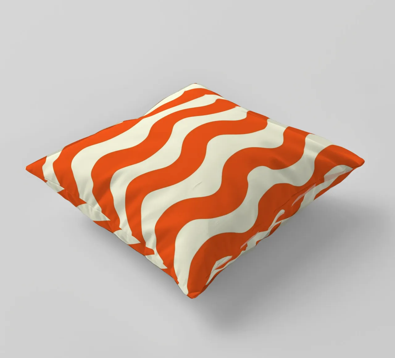 Orange Wave Pattern cuscino da LisaArtes
