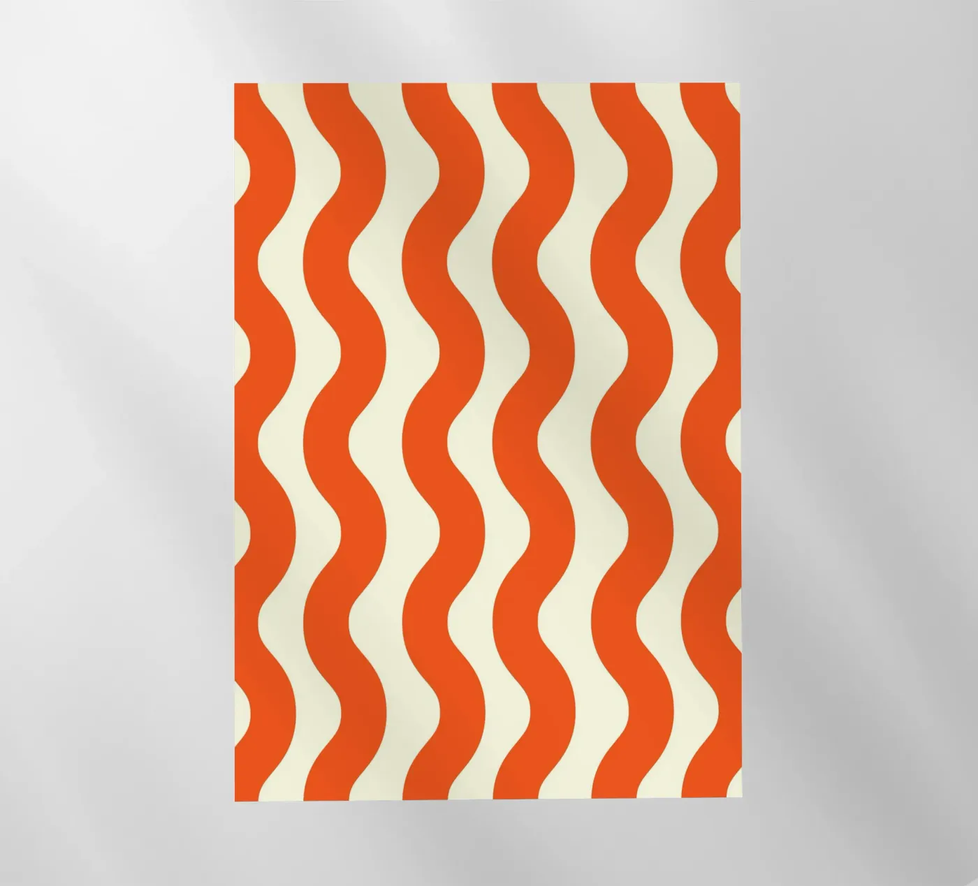 Orange Wave Pattern Backlit Folie von LisaArtes