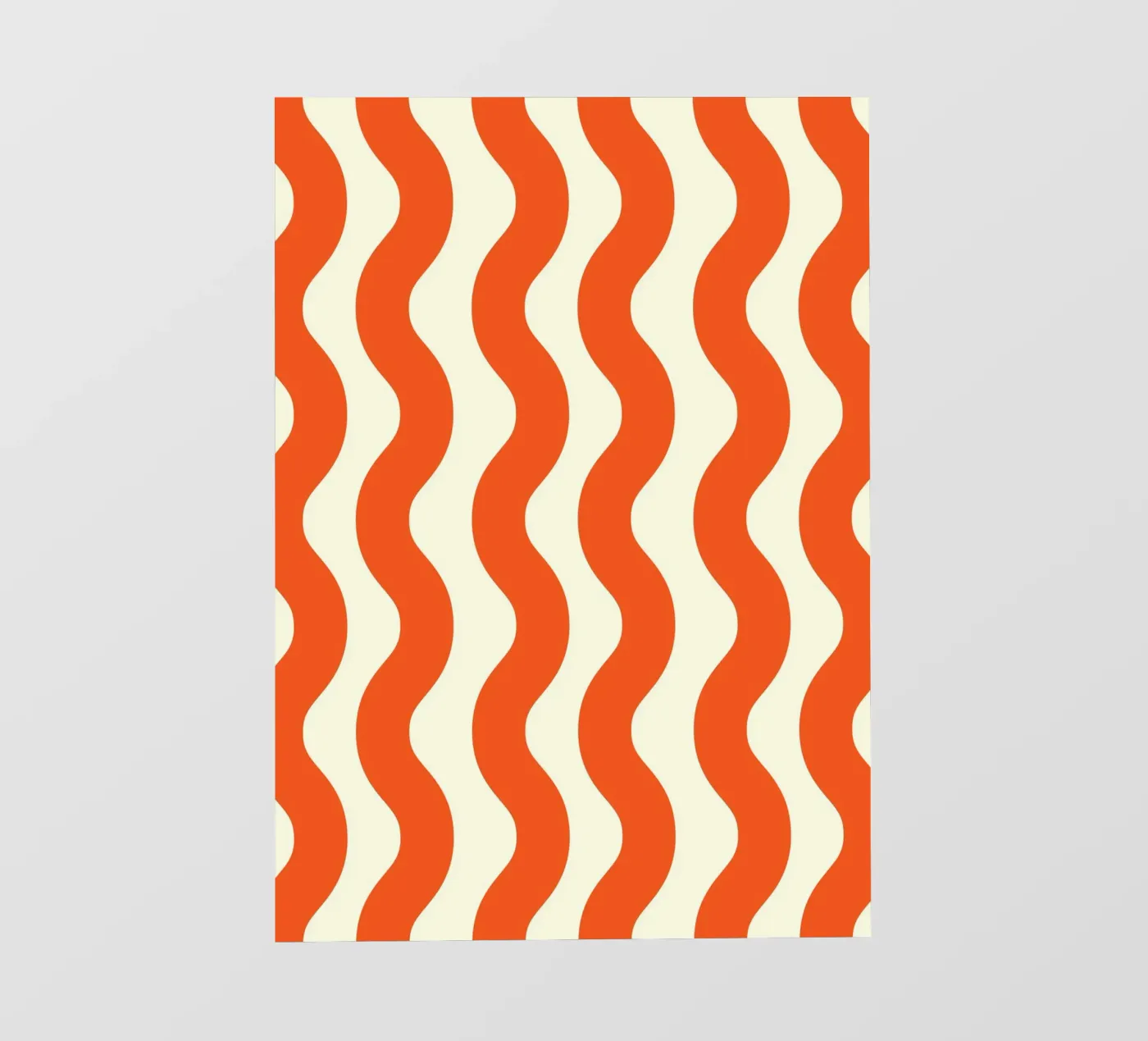 Orange Wave Pattern Backlit Folie von LisaArtes