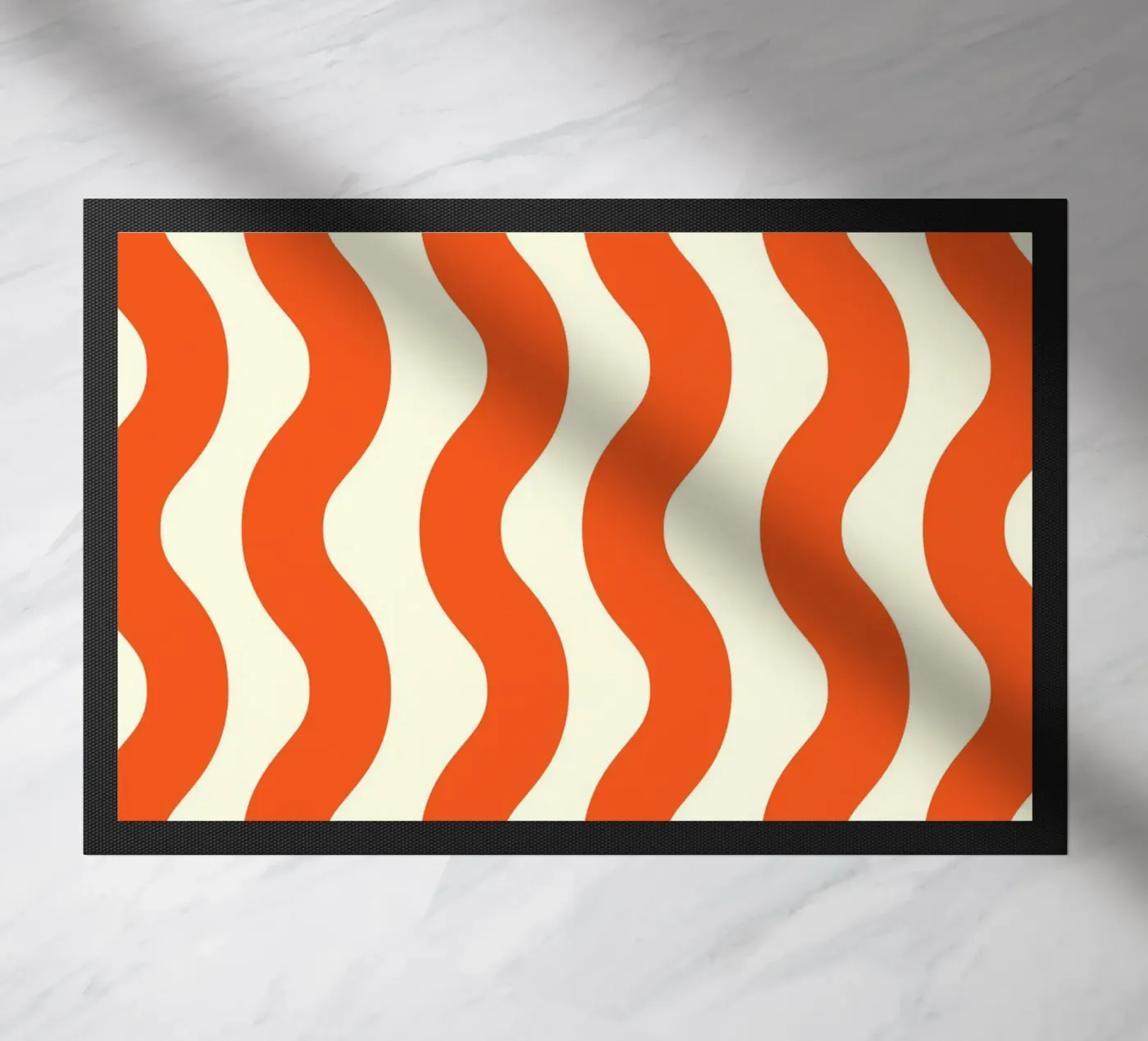 Orange Wave Pattern zerbino da LisaArtes