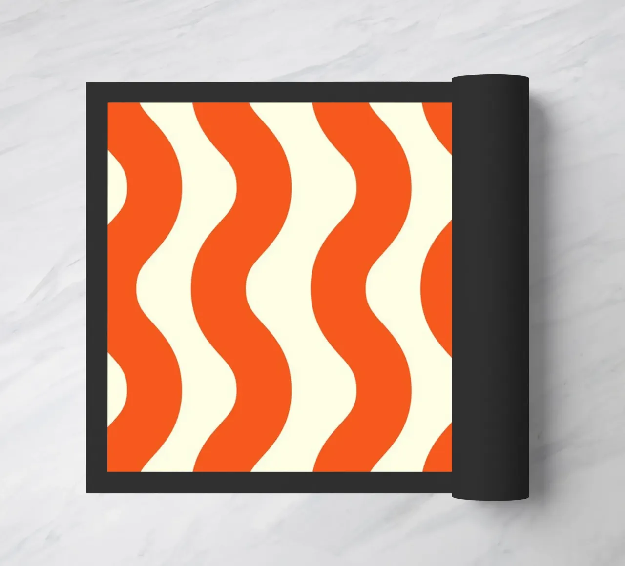 Orange Wave Pattern zerbino da LisaArtes