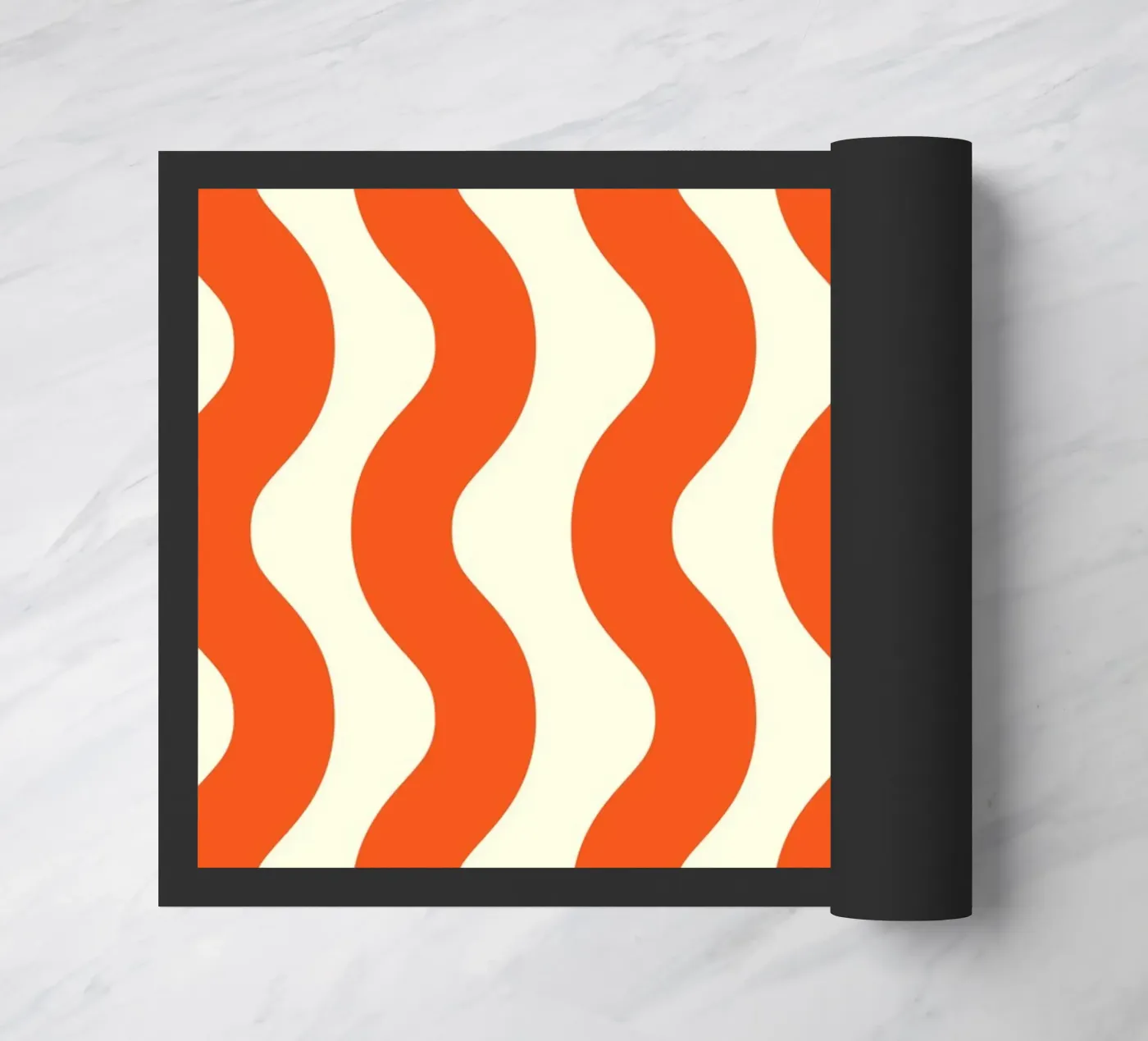 Orange Wave Pattern zerbino da LisaArtes