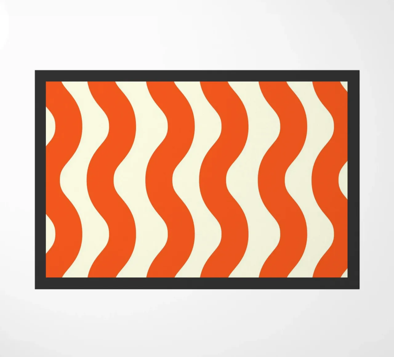 Orange Wave Pattern zerbino da LisaArtes