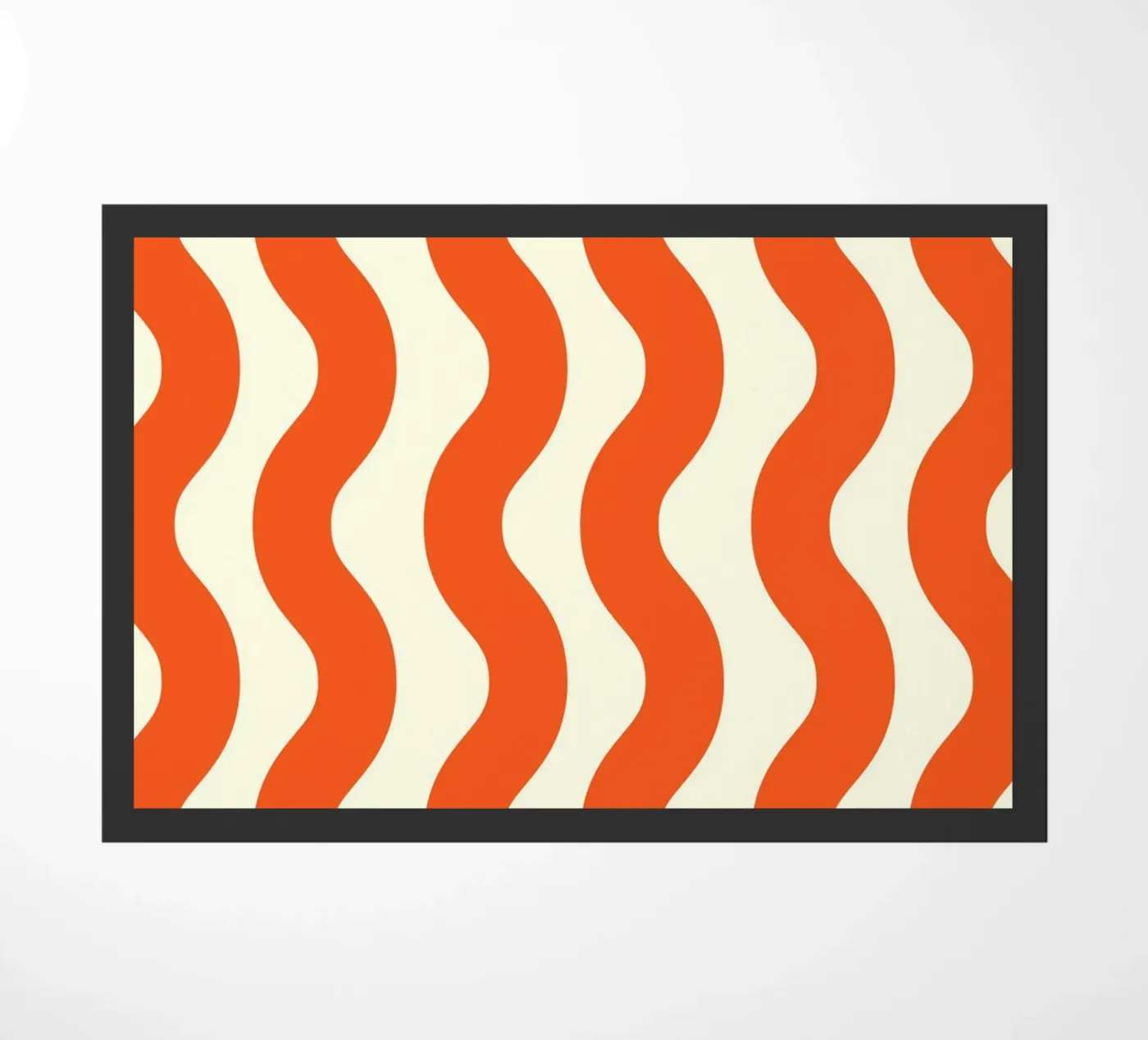 Orange Wave Pattern zerbino da LisaArtes