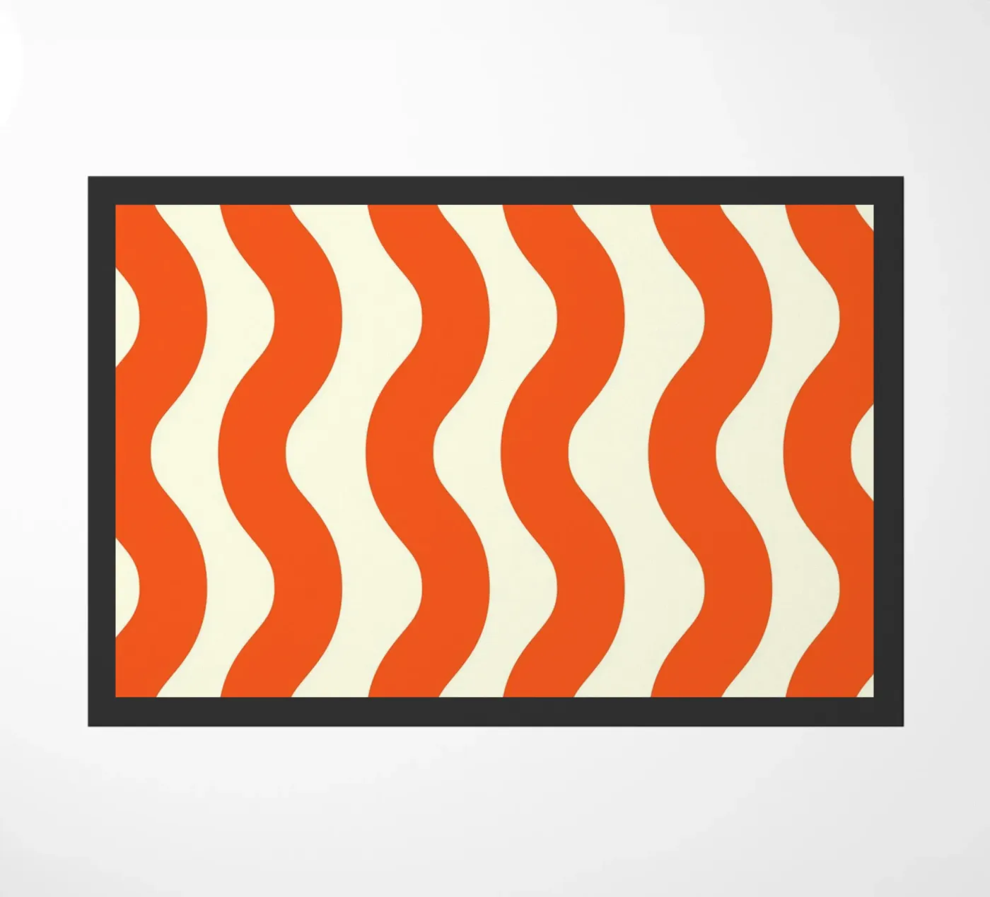 Orange Wave Pattern zerbino da LisaArtes