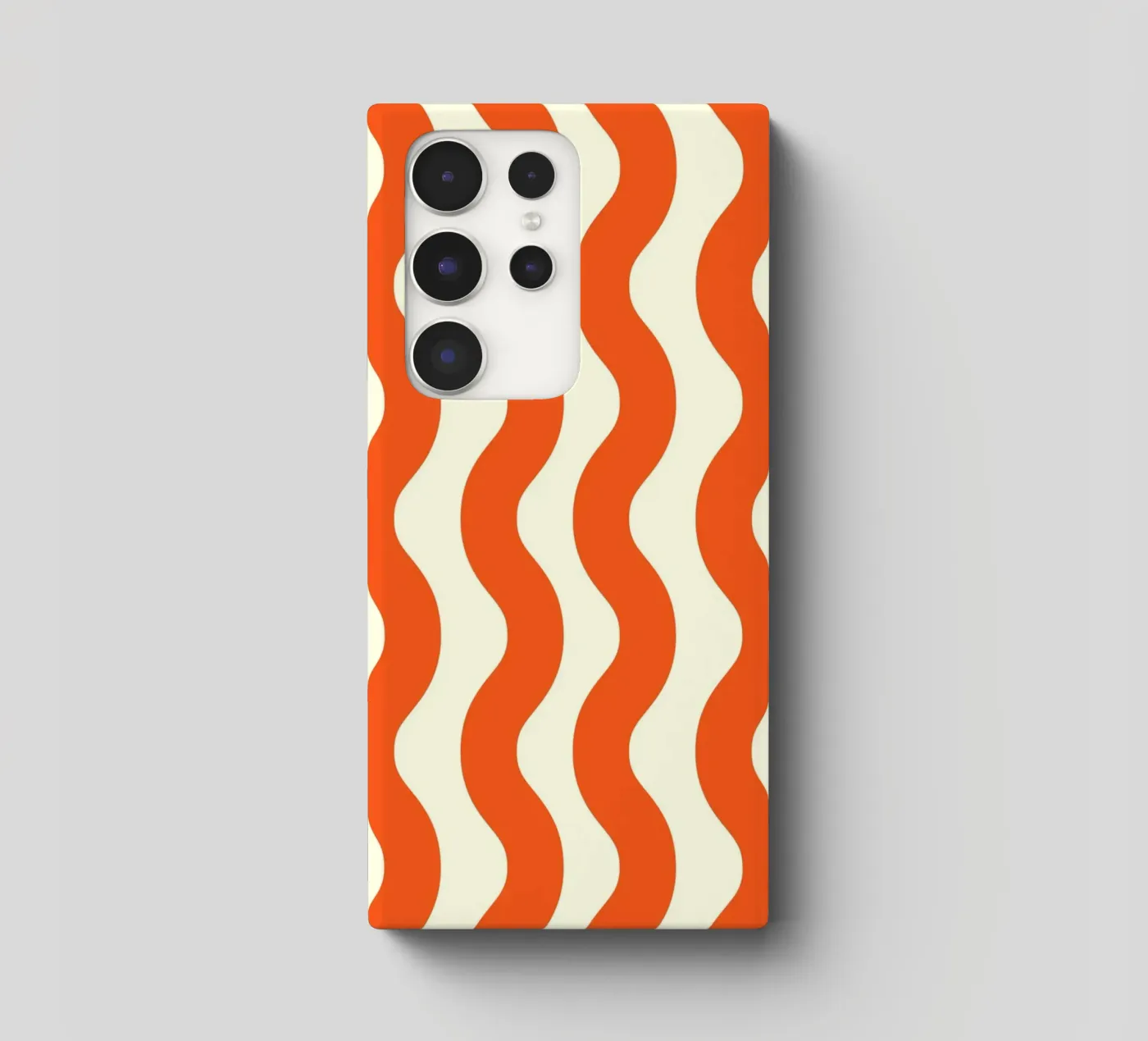 Orange Wave Pattern cover samsung da LisaArtes