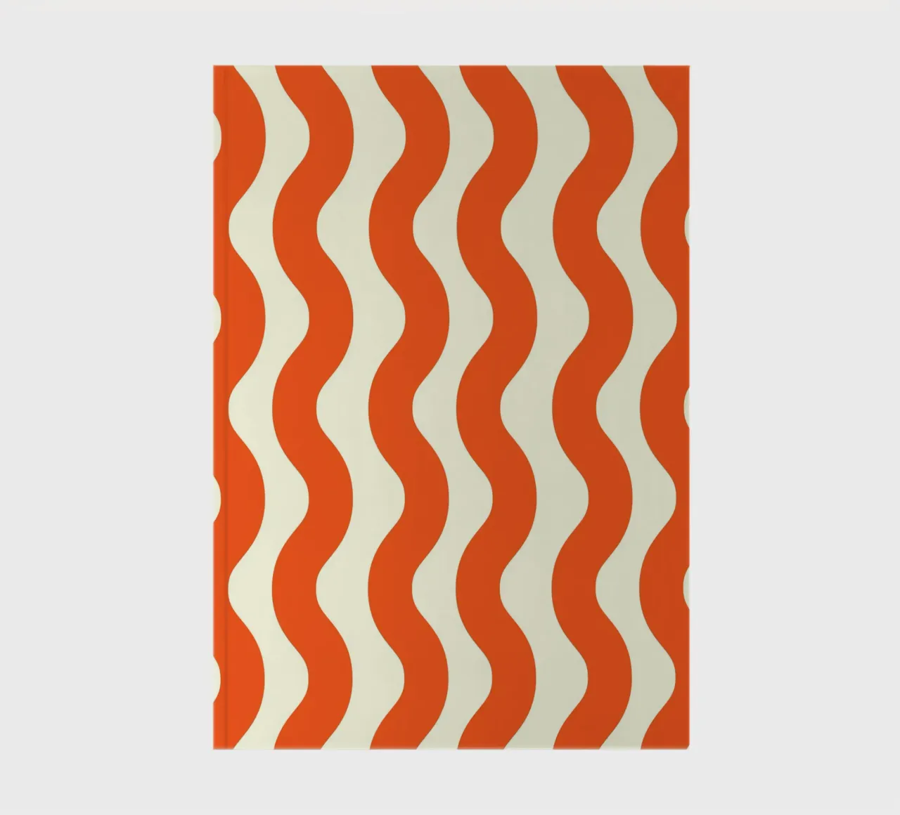 Orange Wave Pattern notebook by LisaArtes