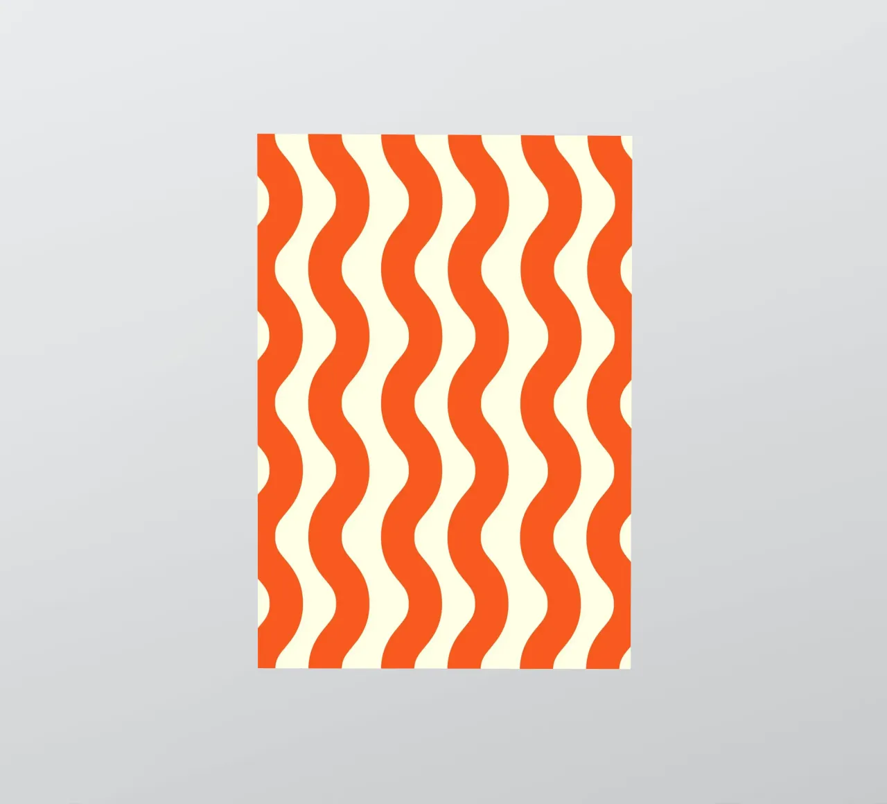 Orange Wave Pattern adesivo da LisaArtes