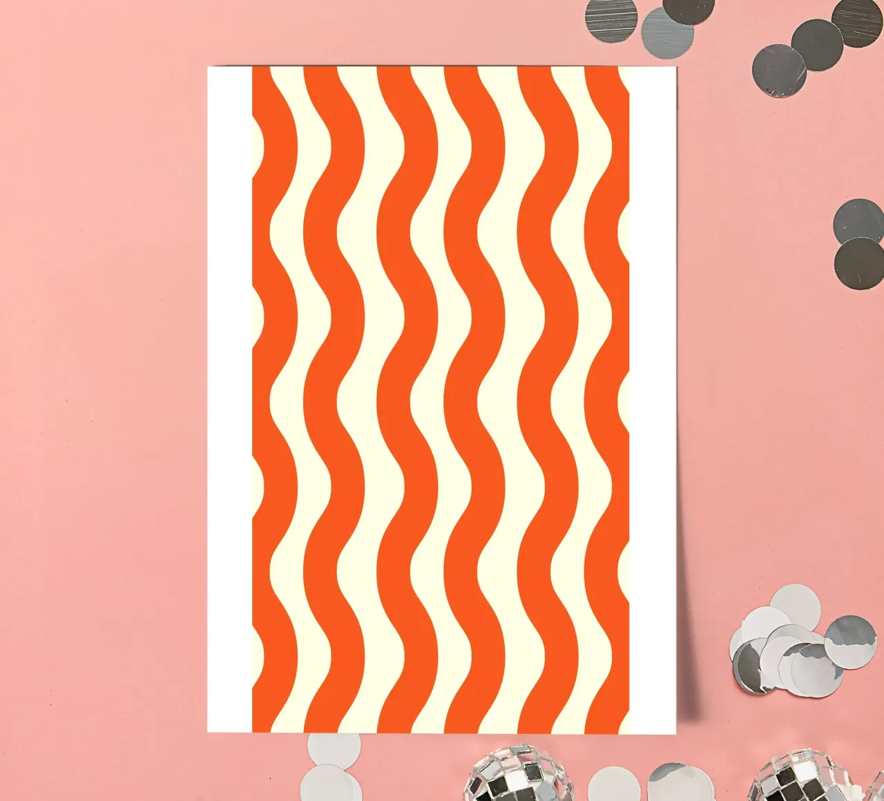 Orange Wave Pattern sticker sheet by LisaArtes