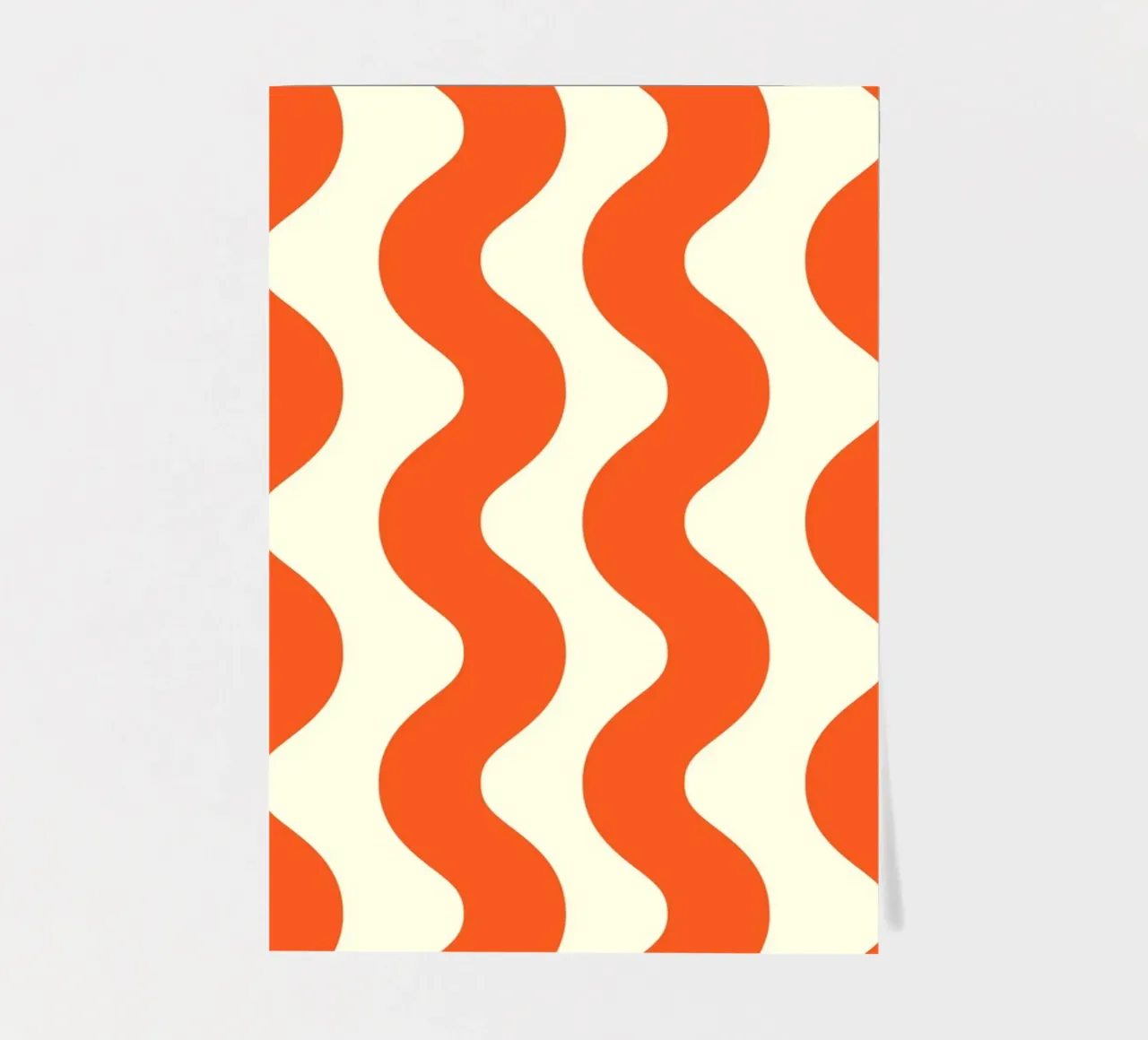 Orange Wave Pattern sticker sheet by LisaArtes