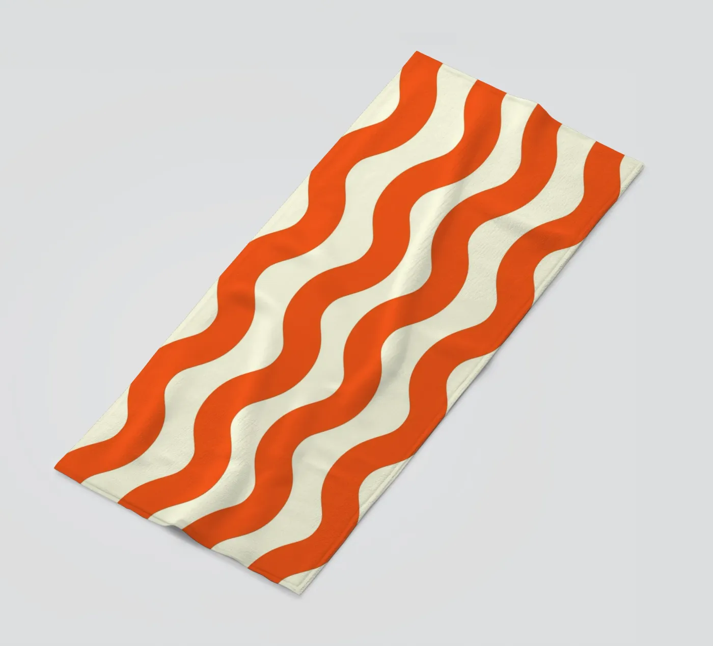 Orange Wave Pattern telo mare da LisaArtes