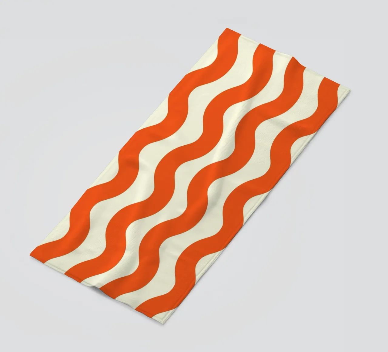Orange Wave Pattern telo mare da LisaArtes