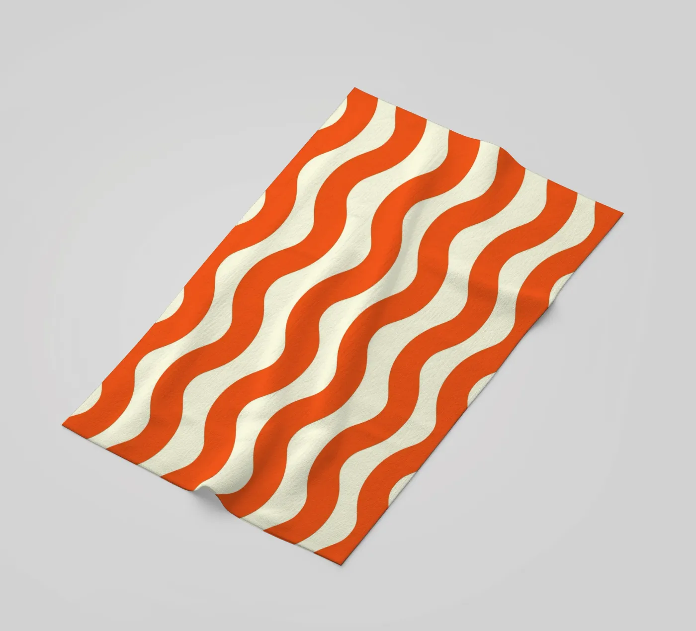 Orange Wave Pattern telo mare da LisaArtes