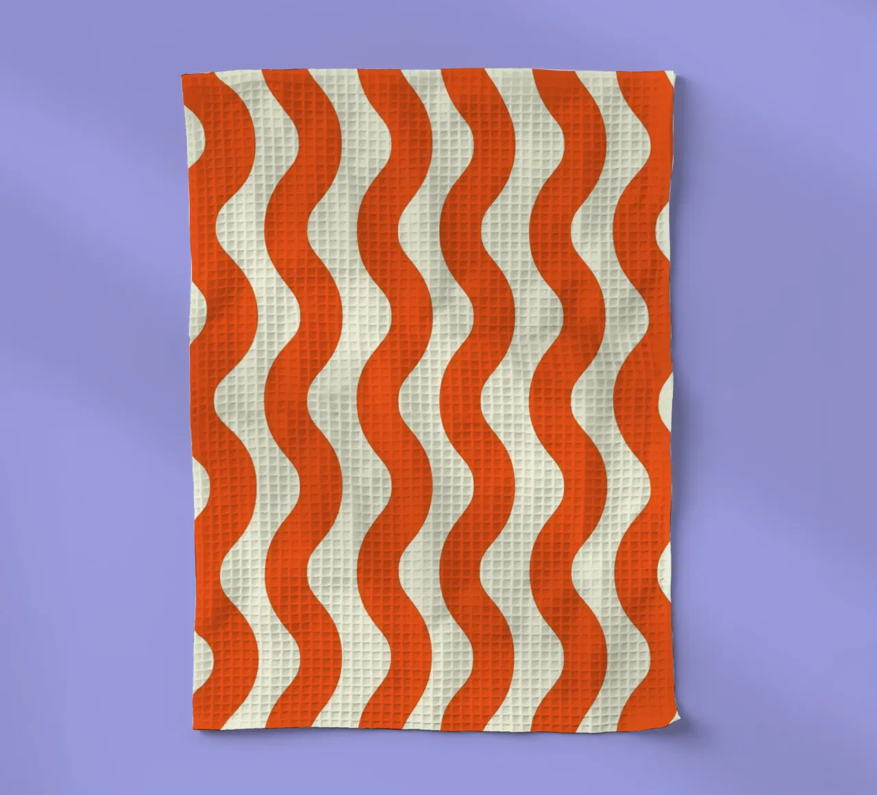 Orange Wave Pattern canovaccio da cucina da LisaArtes