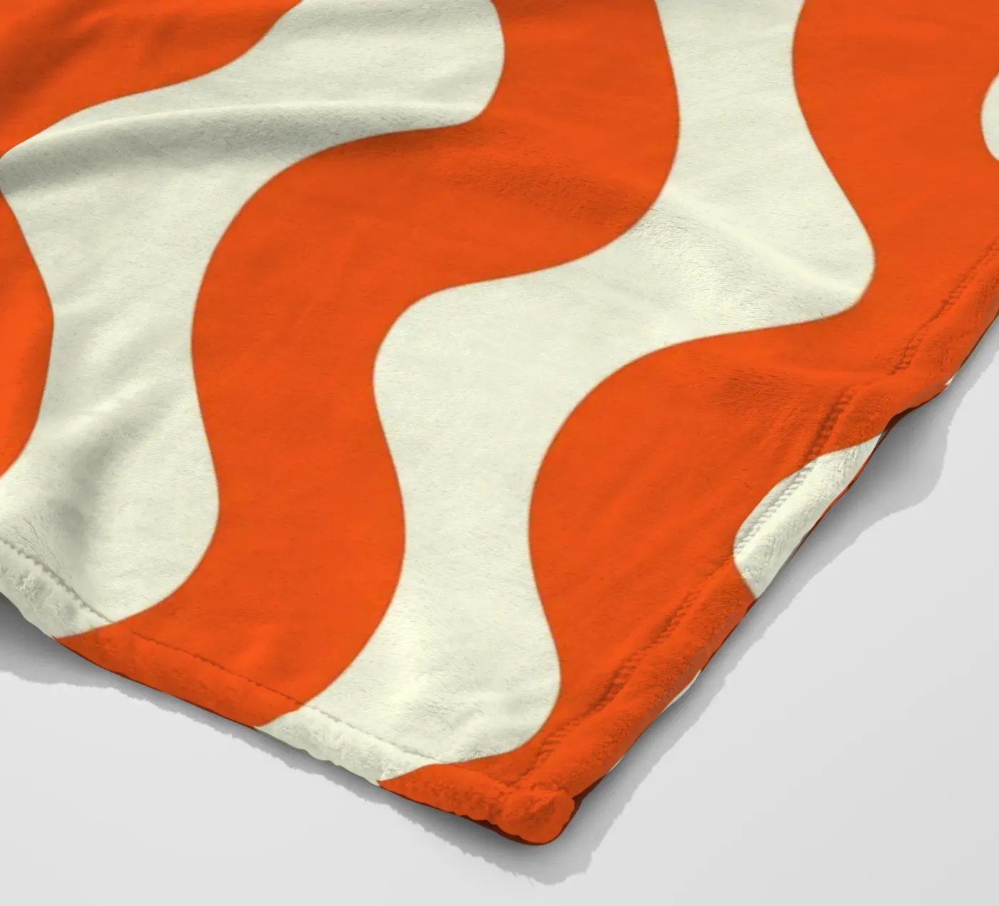 Orange Wave Pattern coperta in pile da LisaArtes