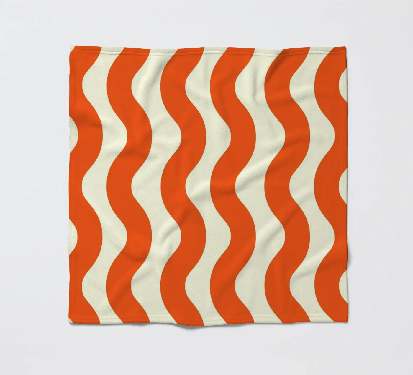 Orange Wave Pattern coperta in pile da LisaArtes