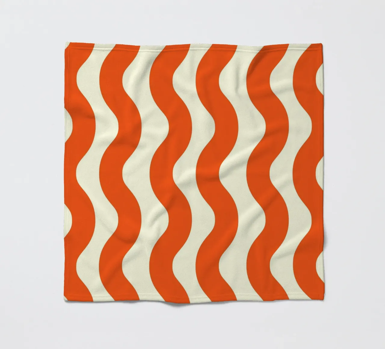 Orange Wave Pattern coperta in pile da LisaArtes