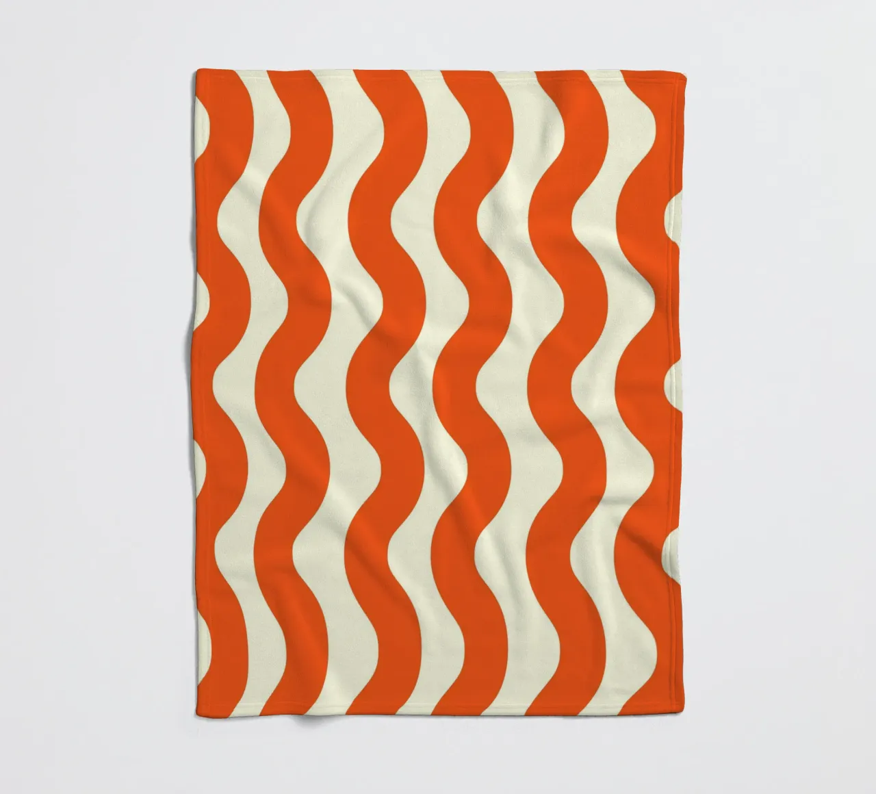 Orange Wave Pattern coperta in pile da LisaArtes