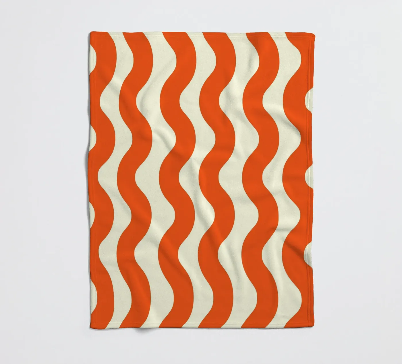 Orange Wave Pattern coperta in pile da LisaArtes