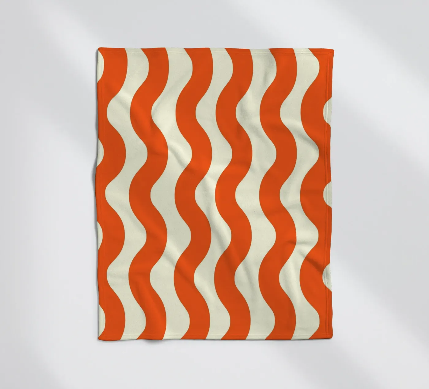 Orange Wave Pattern coperta in pile da LisaArtes