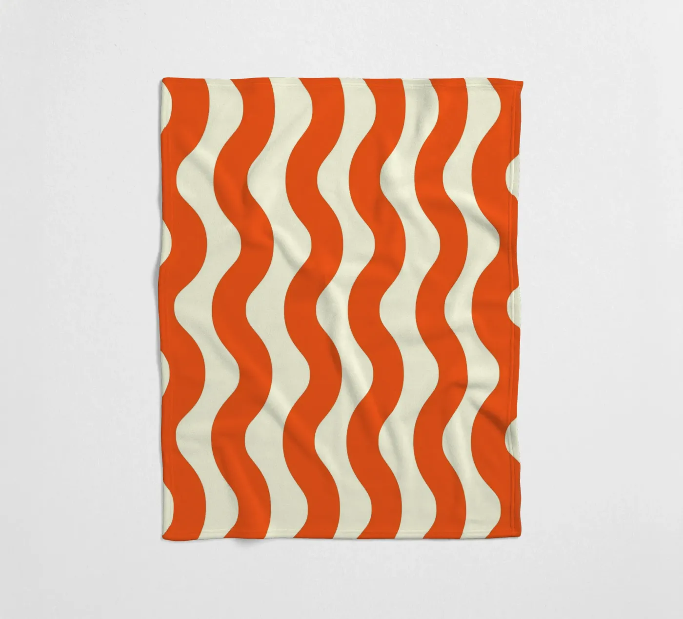 Orange Wave Pattern coperta in pile da LisaArtes