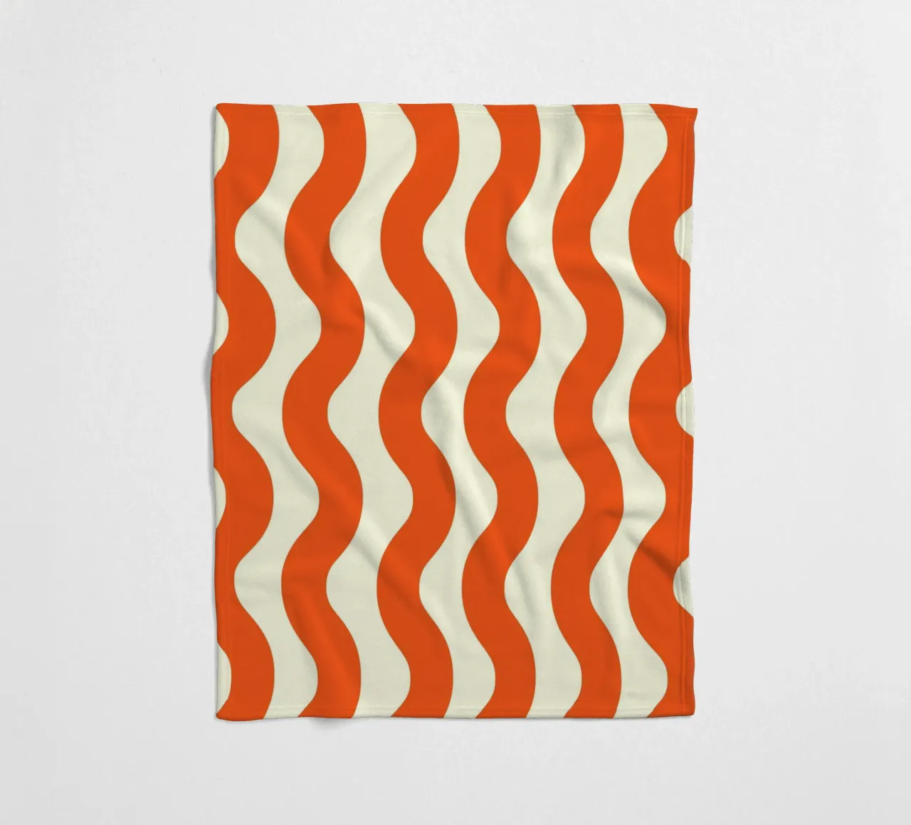Orange Wave Pattern coperta in pile da LisaArtes