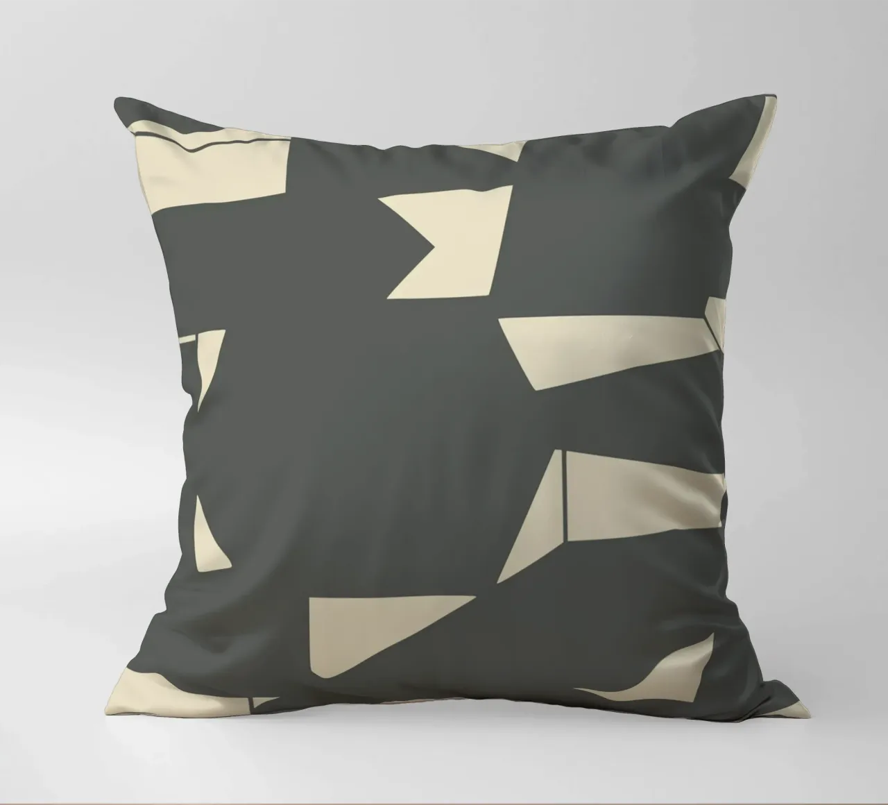Grigio e geometrico cuscino da Little Dean
