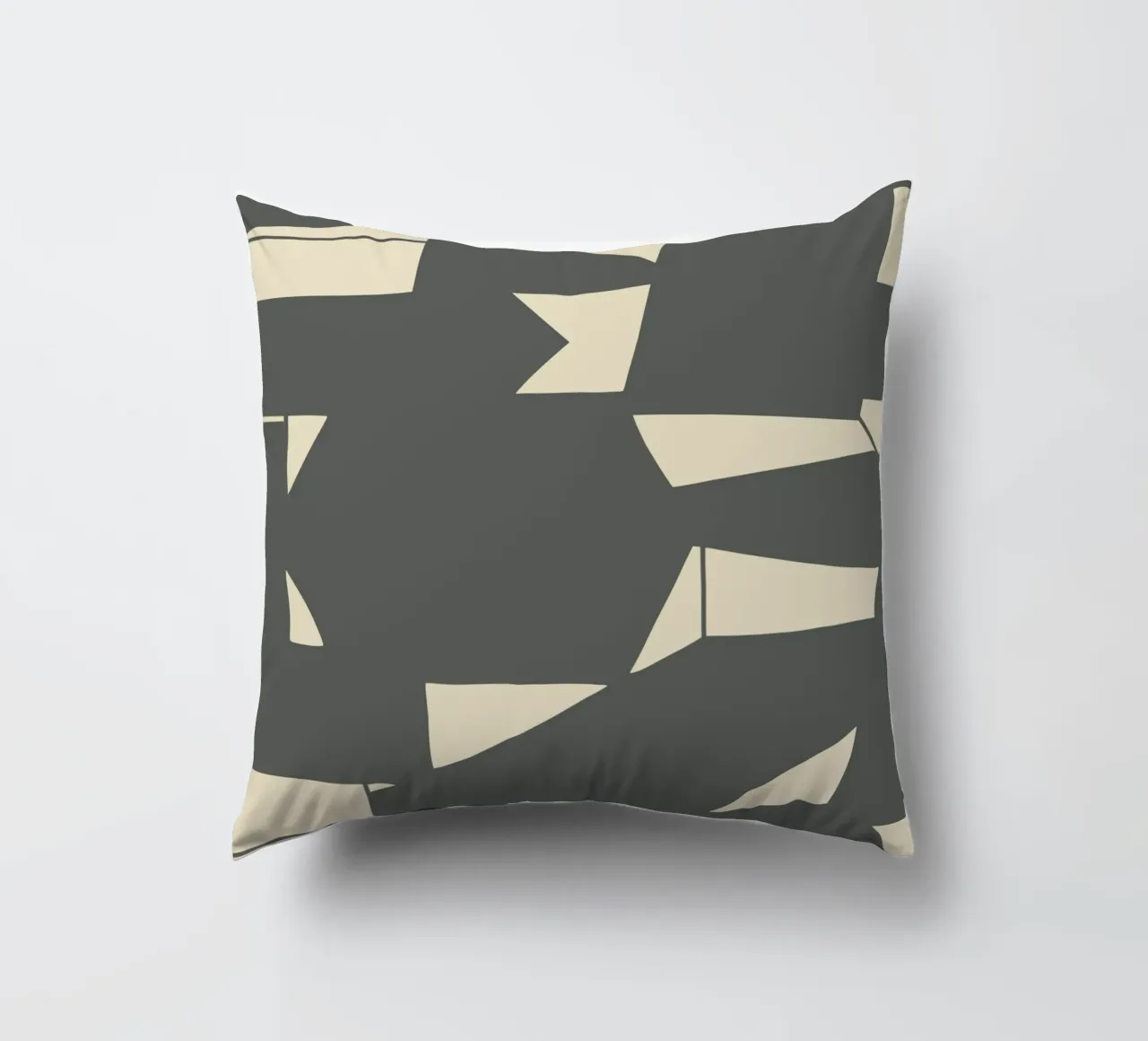 Grigio e geometrico cuscino da Little Dean