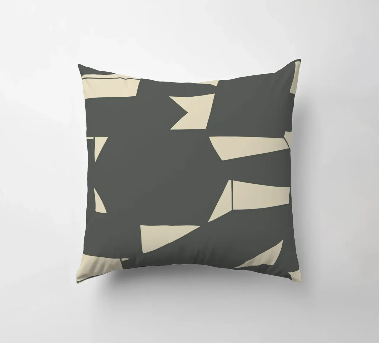 Grigio e geometrico cuscino da Little Dean