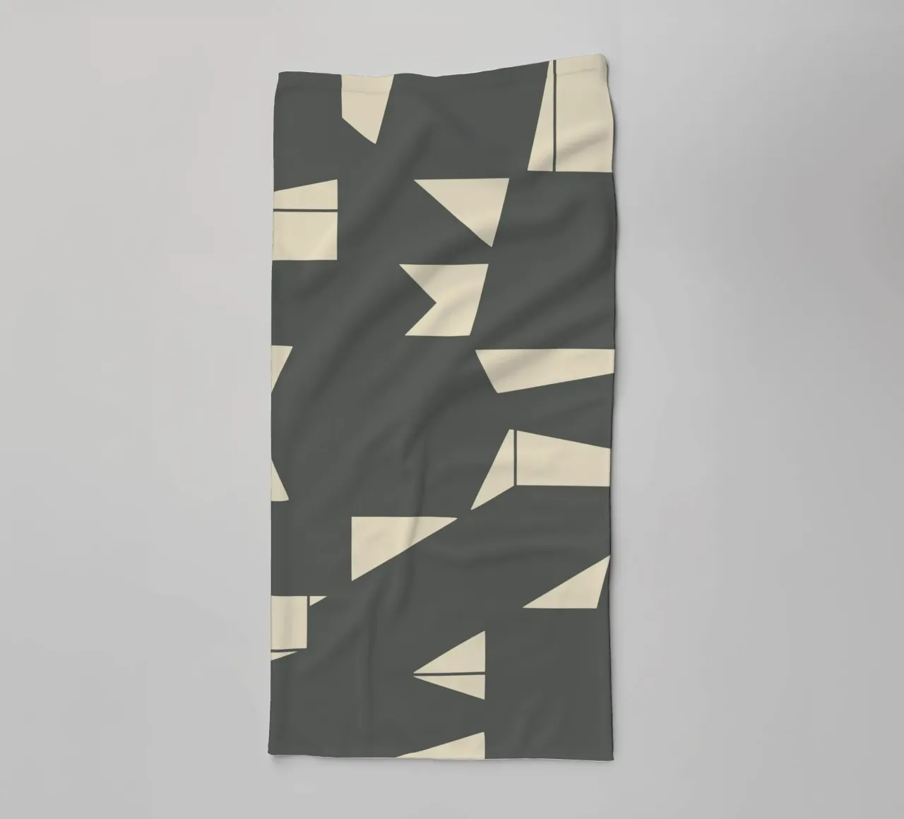 Grigio e geometrico asciugamano da bagno da Little Dean