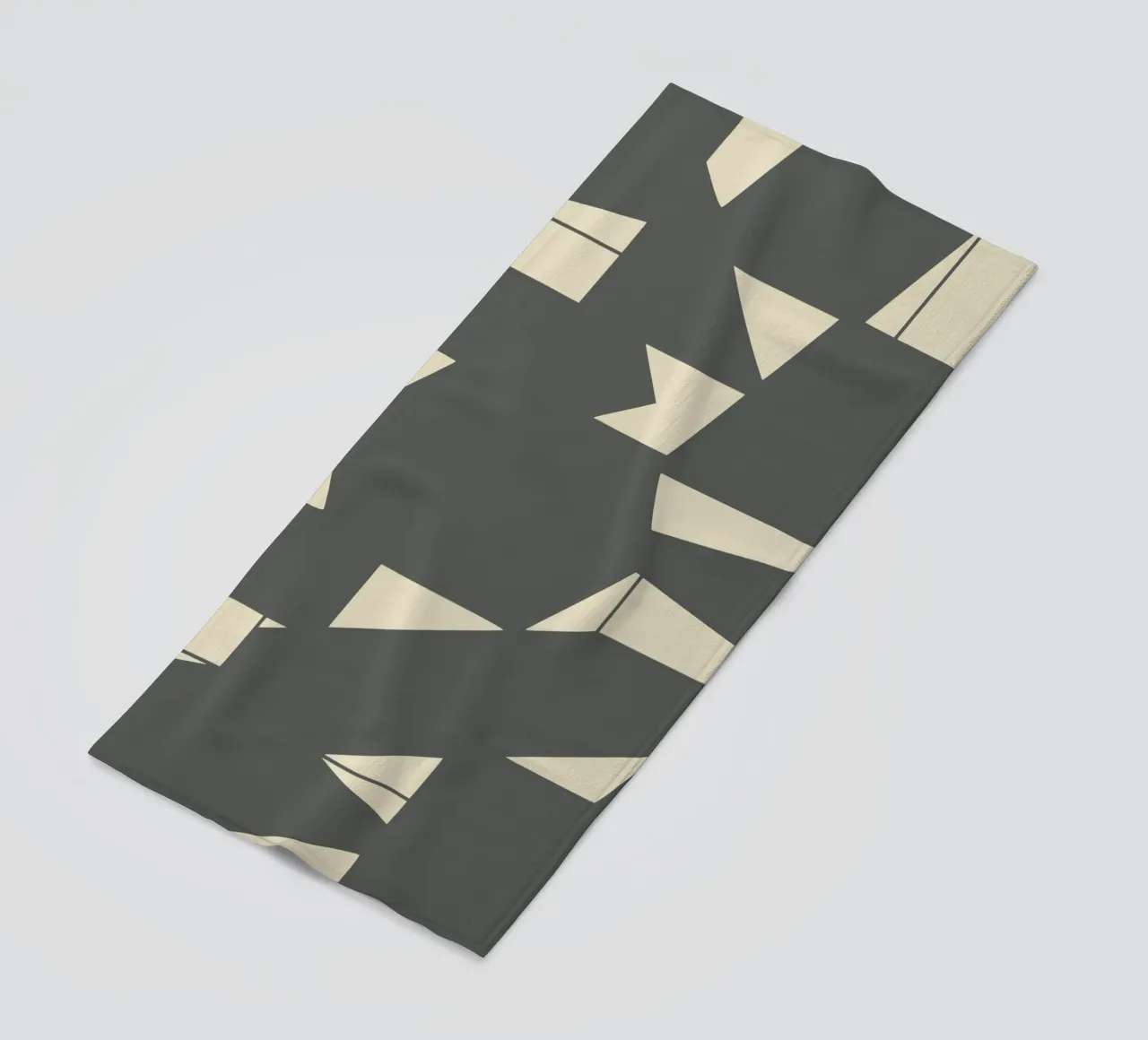 Grigio e geometrico telo mare da Little Dean