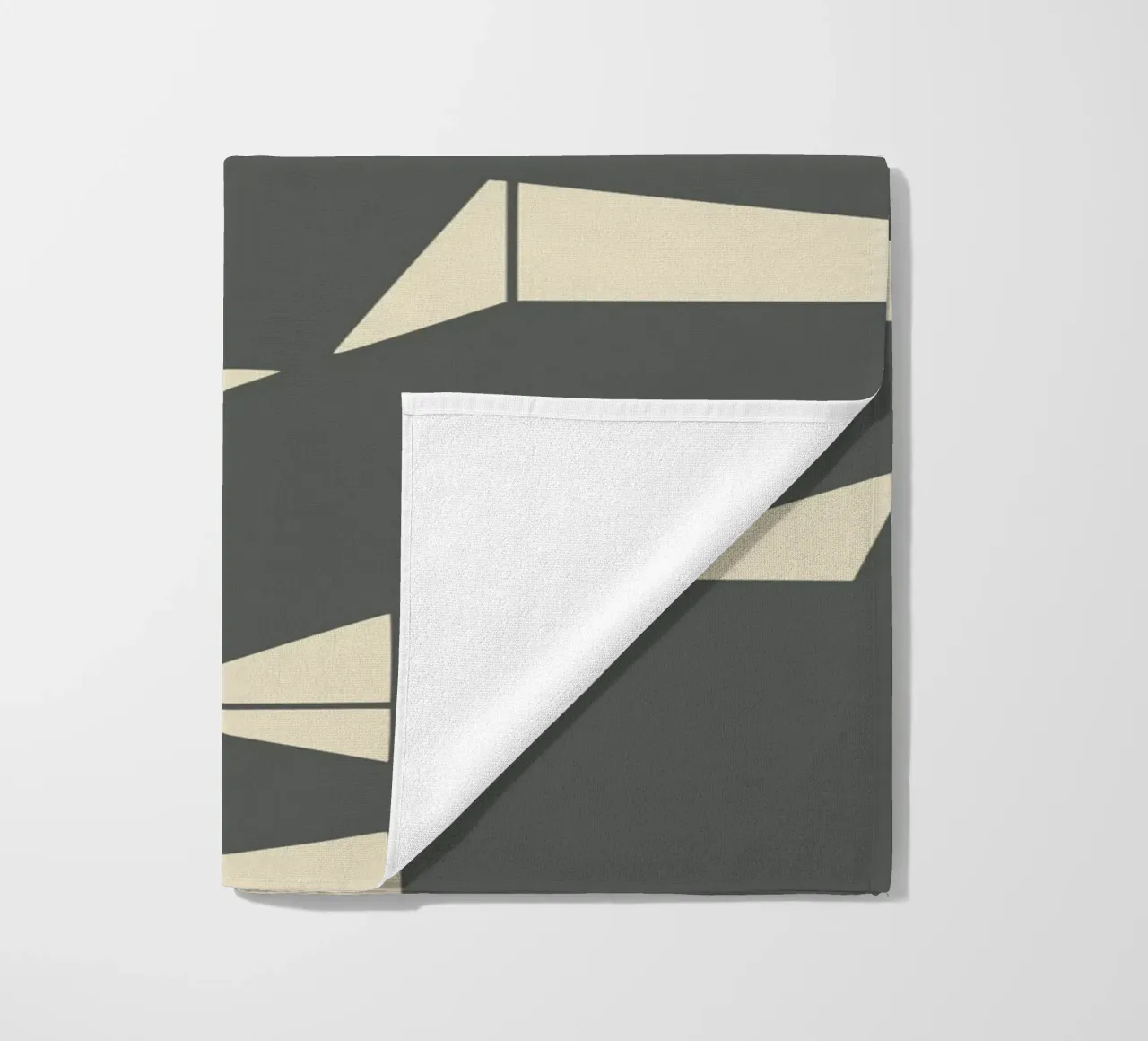 Grigio e geometrico telo mare da Little Dean