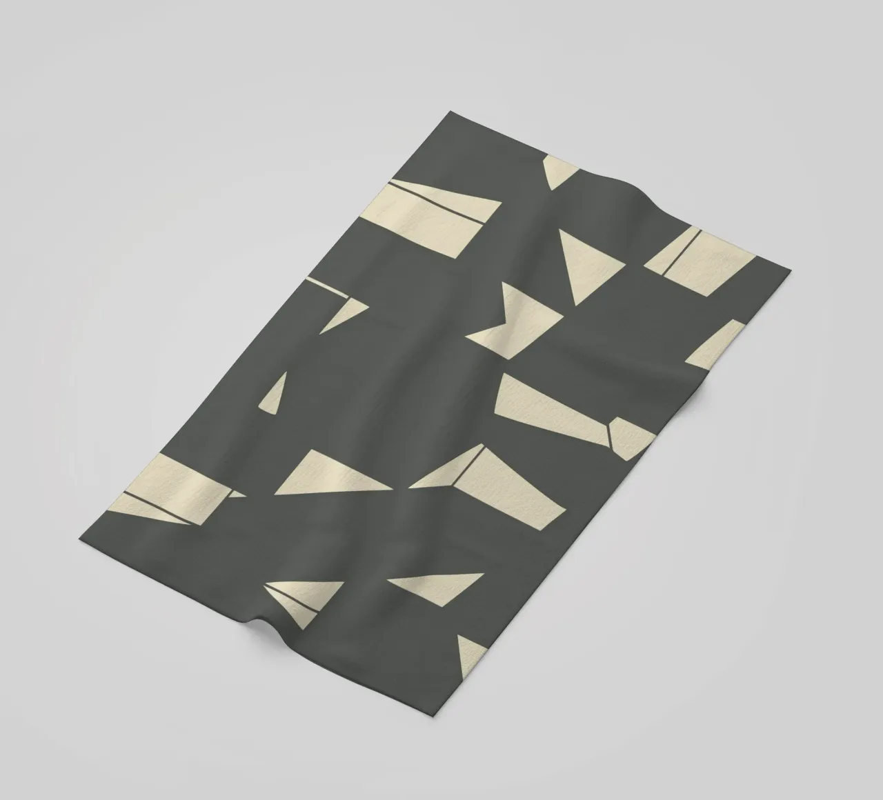 Grigio e geometrico telo mare da Little Dean