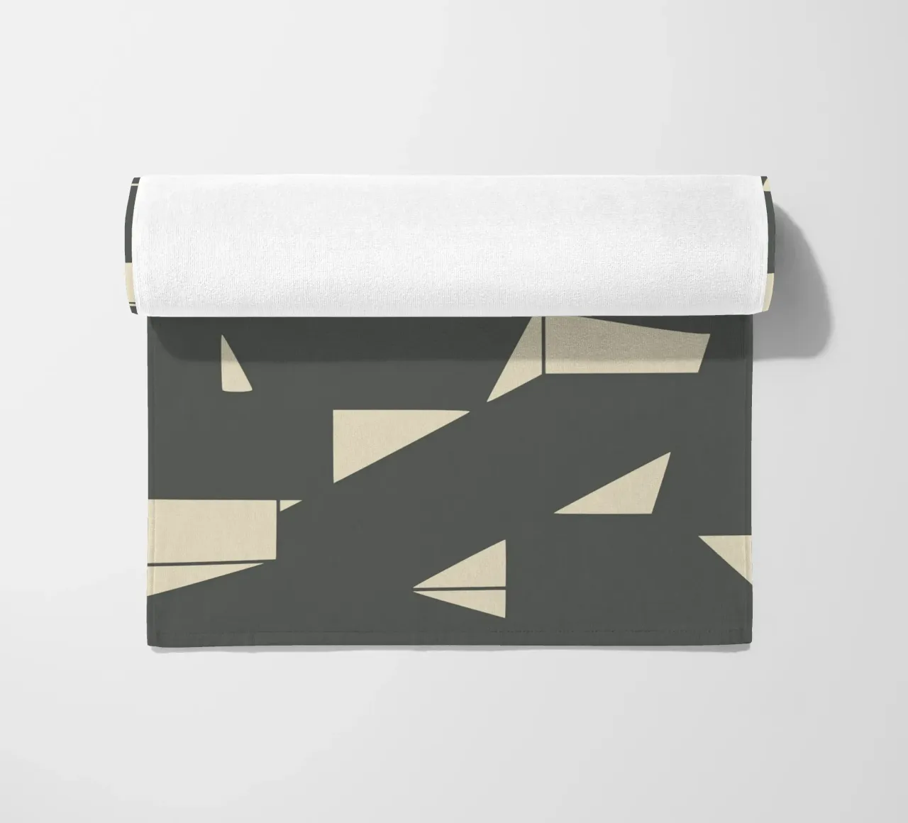 Grigio e geometrico telo mare da Little Dean