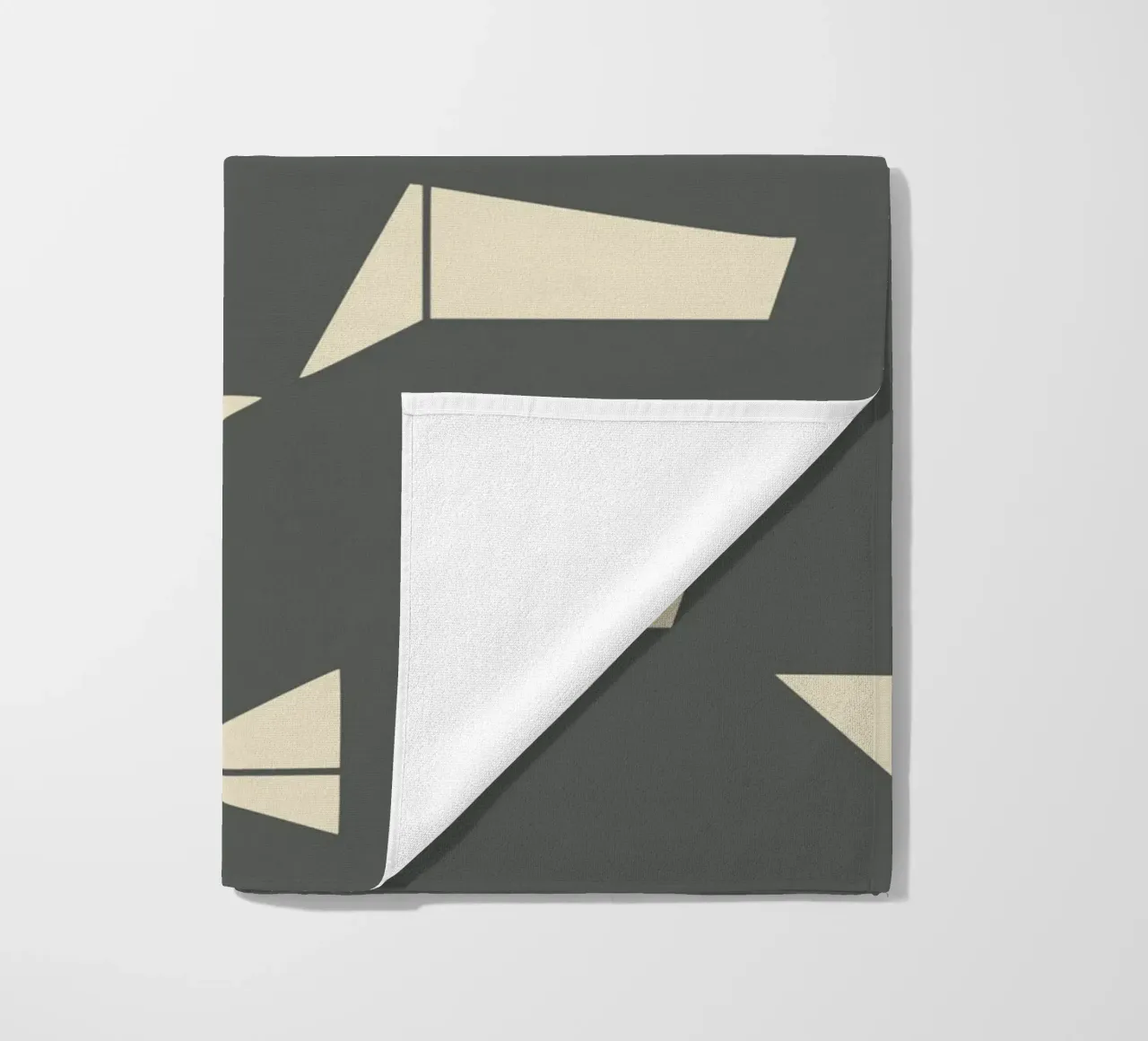 Grigio e geometrico telo mare da Little Dean