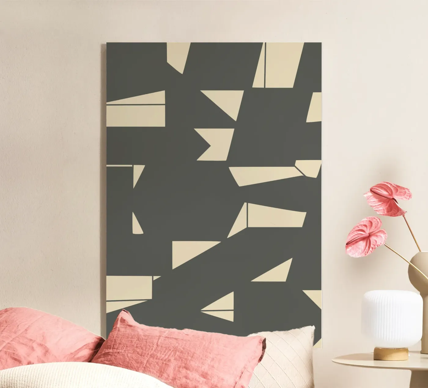 Grey and geometric Acryl-Glas von Little Dean