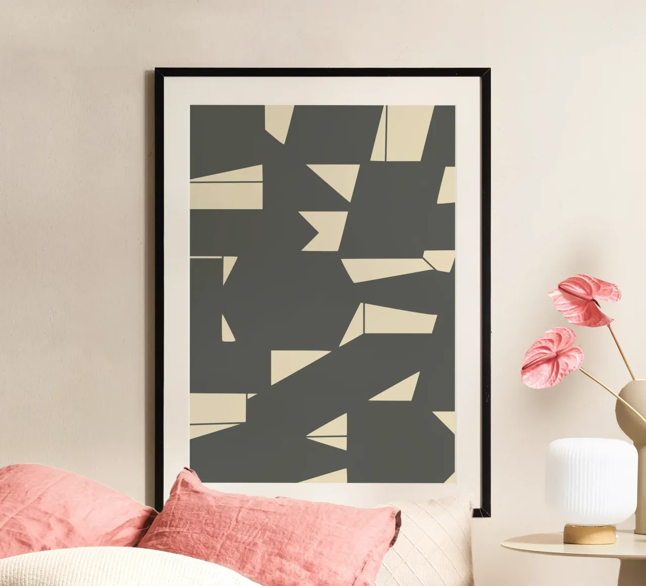 Grigio e geometrico poster da Little Dean