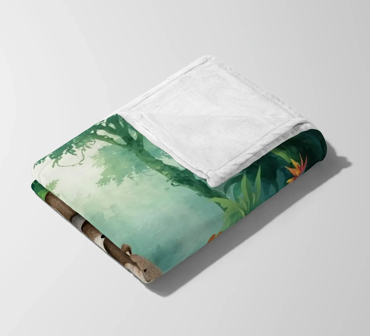 Mutter Bär Umarmung in Wild Wonderland Fleecedecke von Doodle Dreams Art
