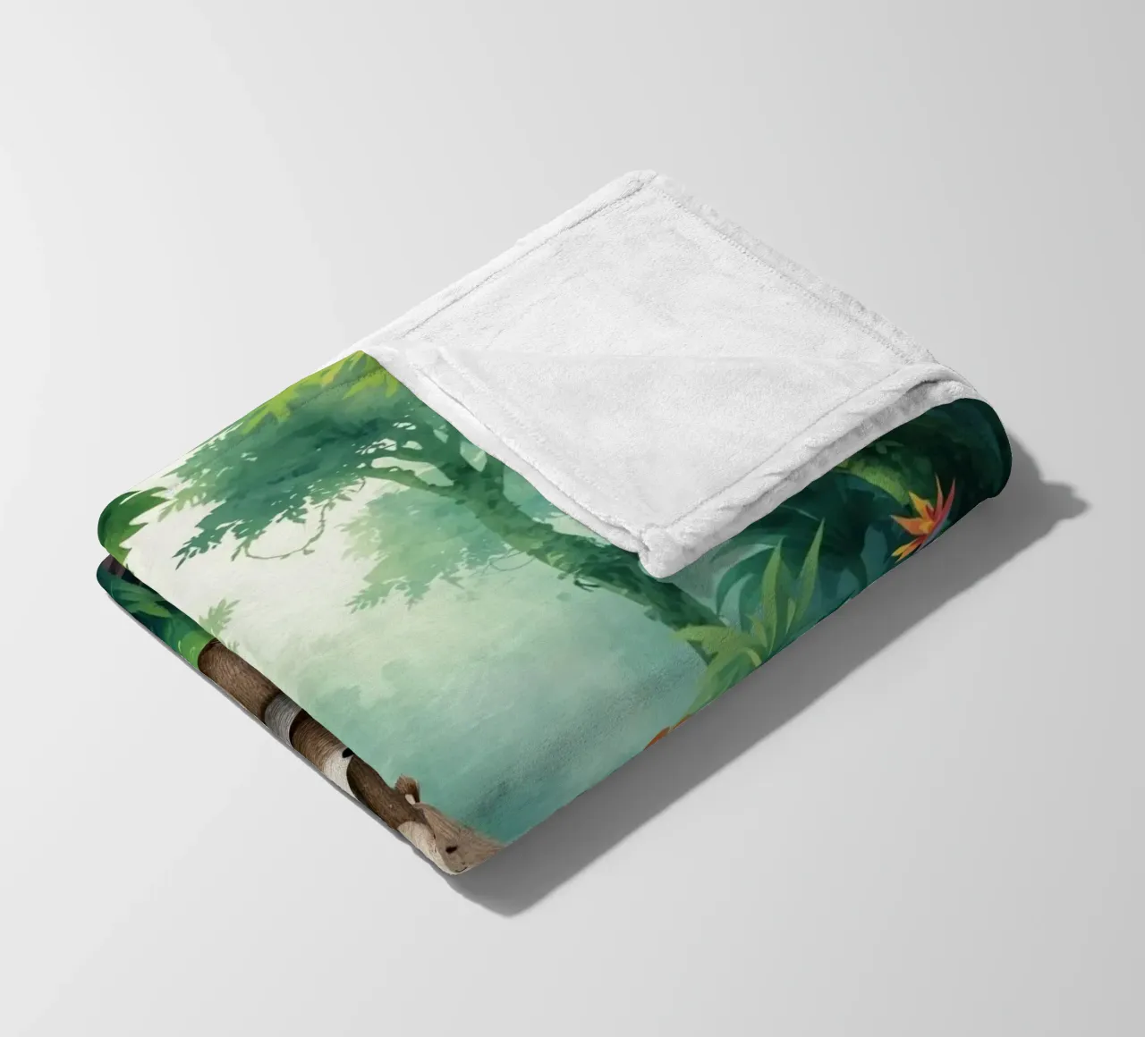 Mutter Bär Umarmung in Wild Wonderland Fleecedecke von Doodle Dreams Art