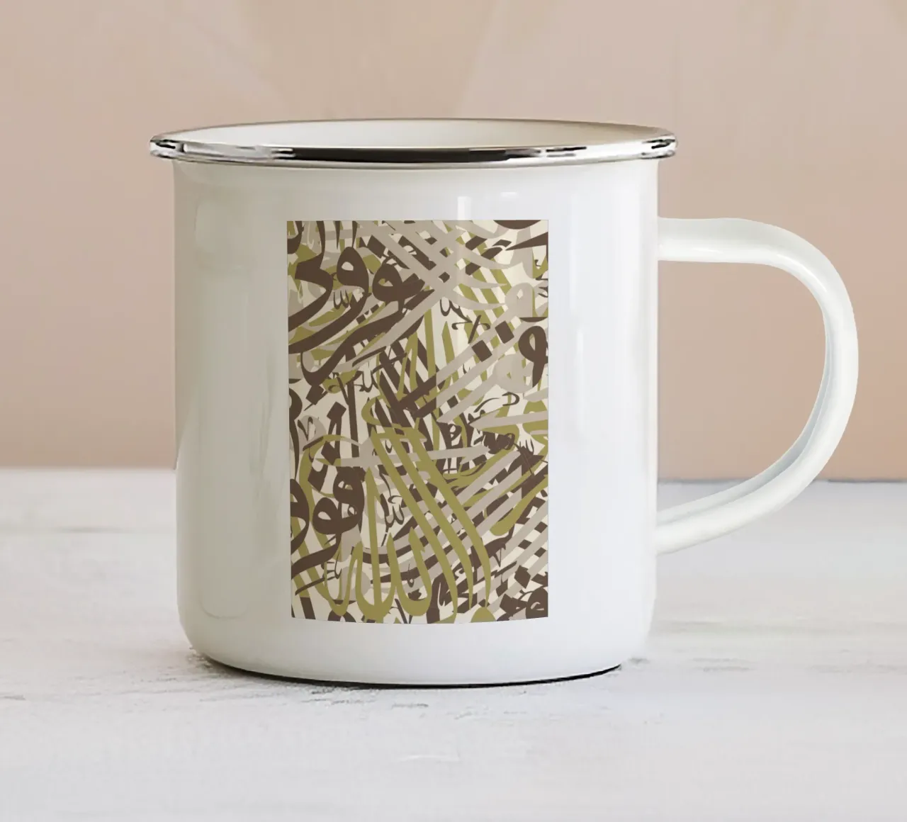 Mashup arabo tazza in smalto da Little Dean